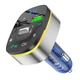 Адаптер автомобильный HOCO Crystal transparent car BT FM transmitter E71 серо прозрачный - изображение 6