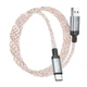 Кабель HOCO Shine U112 з підсвічуванням RGB - USB - Type-C 1m - зображення 4