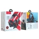 Наушники HOCO gaming Cool tour headphones LED W102 черно красные - изображение 4
