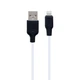 Кабель силиконовый мягкий HOCO Lightning Silicone X21 Plus 1 метр белый 6931474711816 - изображение 2