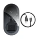 Зарядка QI BASEUS Simple 2in1 Wireless Charger 18W Max For Phones+Pods (WXJK-A01) - изображение 1