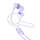Наушники с микрофоном вставные HOCO M107 Discoverer universal earphones фиолетовые - изображение 1