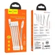 Кабель HOCO Lightning Magnetic absorption charging data cable U103 1m білий магнітний - зображення 2