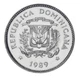 Монета Доминикана 10 сентаво 1989 UNC - изображение 1