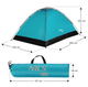 Намет кемпінговий Abisal NILS CAMP Блакитний NC3021 (5908261682414) - зображення 12