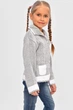 Кофта десткая для девочки серого цвета KIDS рост 92 см: 92 - 98 см (201556) - изображение 2