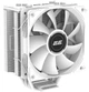 Кулер для процесора 2E Gaming Air Cool ACN120B ARGB, White, алюміній, мідні теплові трубки, 1x120 мм ARGB, для Intel 1700/1366/1200/115x, AMD AM5/AM4, до 180 Вт (2E-ACN120W-ARGB) - зображення 2