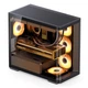 Корпус Jonsbo D300, Black, без БЖ, Mini Tower, для Micro ATX / Mini ITX, 1xType-C / 2xUSB 3.0, макс. CPU - 180 мм / VGA - 430 мм, бічна та передня панель із загартованого скла - изображение 2