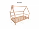 Детская кровать домик Монтессори от Busy Wood на ножках с ящиками 3х90 см Модель 1 натуральное дерево 160х80 см - изображение 2