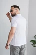 Поло с молнией белое 2XL - изображение 3