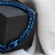 Мужской браслет из медицинской стали на руку "Neo Blue" 8 мм - изображение 14