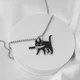 Женский кулон на шею из нержавеющей стали "Dangerous Cat" - изображение 4