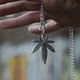 Чоловічий кулон з цепкою "Лист Коноплі" з нержавіючої сталі - зображення 6