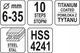 Сверло Конусное Ступенчатое Ø 6-35 мм HSS 4241 (YT-44739) - изображение 5