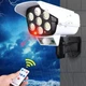 Уличный фонарь светильник на солнечной батарее solar с датчиком движения с пультом в виде камеры наблюдения садовые светильники настенный на аккумуляторе на дом гараж сарай 77 SMD LED (Solar-camera77) - изображение 3
