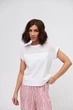 Блуза комбінована з ажурною кокеткою Wear me L Білий (1_25_395-1_11095) - изображение 1