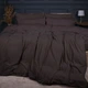 Простынь на резинке MirSon Велюр Winter Frost 28-0003 Brown Velvet 200х220 (2200003994902) - изображение 3