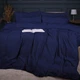 Простынь на резинке MirSon Велюр Winter Frost 28-0006 Navy blue Velvet 160х200 (2200003999907) - изображение 2