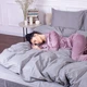 Пододеяльник MirSon 110х140 Satin Stripe 30-0010 Light Gray (2200005251256) - изображение 8