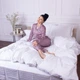 Простирадло MirSon двоспальне 200x220 см 30-0001 White Satin Stripe (2200005245873) - зображення 2