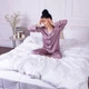 Простирадло MirSon двоспальне 200x220 см 30-0001 White Satin Stripe (2200005245873) - зображення 8