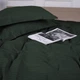 Простынь MirSon двуспальная 200x220 см 30-0017 Green Satin Stripe (2200005254288) - изображение 4