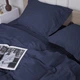 Простынь MirSon двуспальная 200x220 см 30-0020 Smoky Blue Satin Stripe (2200005255544) - изображение 3