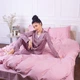 Простынь MirSon евро 220x240 см 30-0007 Pink Satin Stripe (2200005250082) - изображение 6