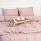 Простынь на резинке MirSon односпальная 70x190+10 см Natural Linen Dearness Лен (2200007102501) - изображение 7