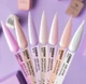 Жидкий полигель для наращивания ногтей (нежно-бежевый с шиммером) Liquid Acrygel Champagne 0004 DNKa 12 мл - изображение 5