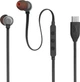 Наушники проводные JBL Harman TUNE 310C стерео гарнитура со штекером USB-C черная - изображение 2