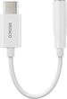 Adapter Deltaco USB Type-C - 3.5 mm Mini-Jack 0.11 m White (USBC-1145) - obraz 2