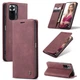 Чехол-книжка CaseMe из нубука для Xiaomi Redmi Note 10 Pro Бордовый - изображение 4