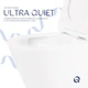 Унитаз подвесной Qtap Swan Ultra Quiet White, с сиденьем Slim Duroplast/Soft-close/Quick Release QT16335180W - изображение 4