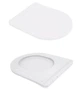 Унитаз подвесной Qtap Jay Ultra Quiet White, с сиденьем Slim Duroplast/Soft-close/Release QT07335175W - изображение 7