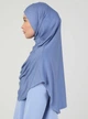 Хіджаб Готовий Цільний Tesettur Turban Ecardin St406 One Size Джинсовий Синій - изображение 3