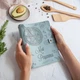 Кулинарная книга для записи рецептов, 100 листов рецептурных, Baby blue Kaiser, Malina Leather - изображение 1