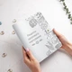 Кулинарный дневник здоровья с гравировкой, 100 листов рецептурных, White Kaiser, Malina Leather - изображение 1