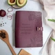 Кулинарный дневник здоровья с гравировкой, 100 листов рецептурных, Wine Kaiser, Malina Leather - изображение 1
