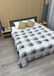Плед-покрывало Decorator WellSoft BLUERRED CELL 200х220 см Светло-серый с серым (87-183) - изображение 3