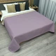 Покривало двостороннє Decorator Microfiber листя 210х215 см бузковий з бежевим (85-131) - зображення 1