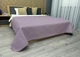 Покривало двостороннє Decorator Microfiber листя 210х215 см бузковий з бежевим (85-131) - зображення 3