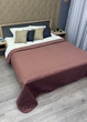 Покрывало стеганое Decorator Велюр куб 220х240 см марсала (85-160) - изображение 5