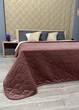 Покрывало стеганое Decorator Велюр куб 220х240 см марсала (85-160) - изображение 8