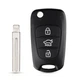 Корпус выкидного ключа Hyundai i10 i20 i30 ix35 i40 ix35 Galakeys 3 кнопки (03-14) - изображение 2