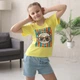 Футболка дитяча для дівчинки GABBI FT-25-32 Жовтий на зріст 128 (14439) - зображення 2