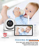 Видеоняня Baby Monitor ABM501-USB с 5-дюймовым LCD монитором+гибкое крепление, датчиком звука, ночное виденье, беспроводная, поворотная радионяня, измерение температуры - изображение 8