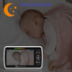 Видеоняня Baby Monitor SM-650 + прищепка-держатель камеры, 5-дюймовый ЖК-монитор, поворотный дисплей, датчик звука, ночное виденье, беспроводная, поворотная радионяня, измерение температуры - изображение 12