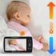 Видеоняня Baby Monitor SM-650 + прищепка-держатель камеры, 5-дюймовый ЖК-монитор, поворотный дисплей, датчик звука, ночное виденье, беспроводная, поворотная радионяня, измерение температуры - изображение 13