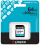 Карта пам'яті Kingston SDXC 64GB Canvas Go! Plus G4 Class 10 UHS-I U3 V30 (SDG4/64GB) - зображення 3